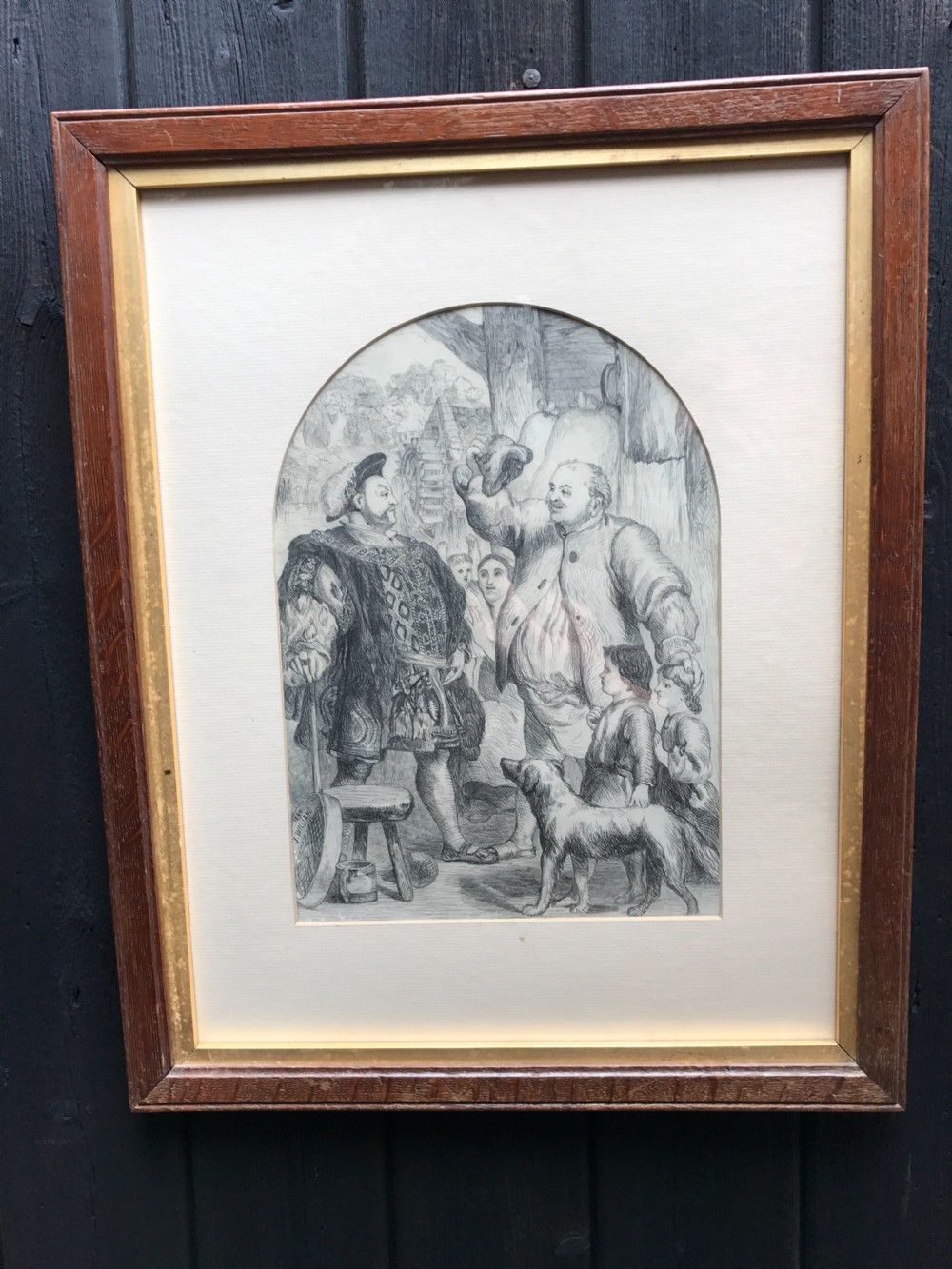 Antique drawing Henry VIII