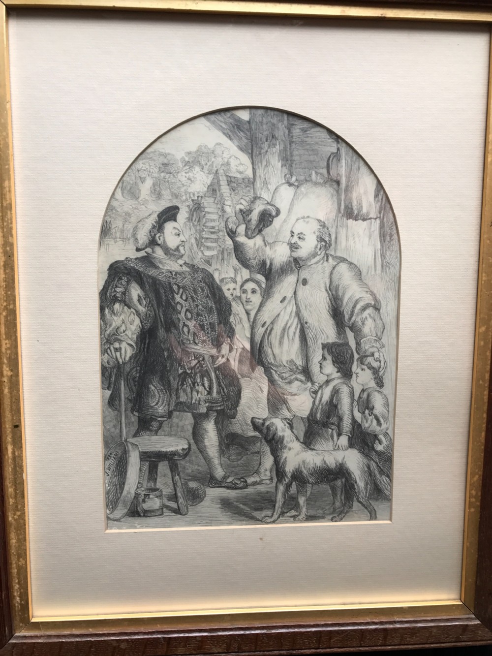 Antique drawing Henry VIII View II