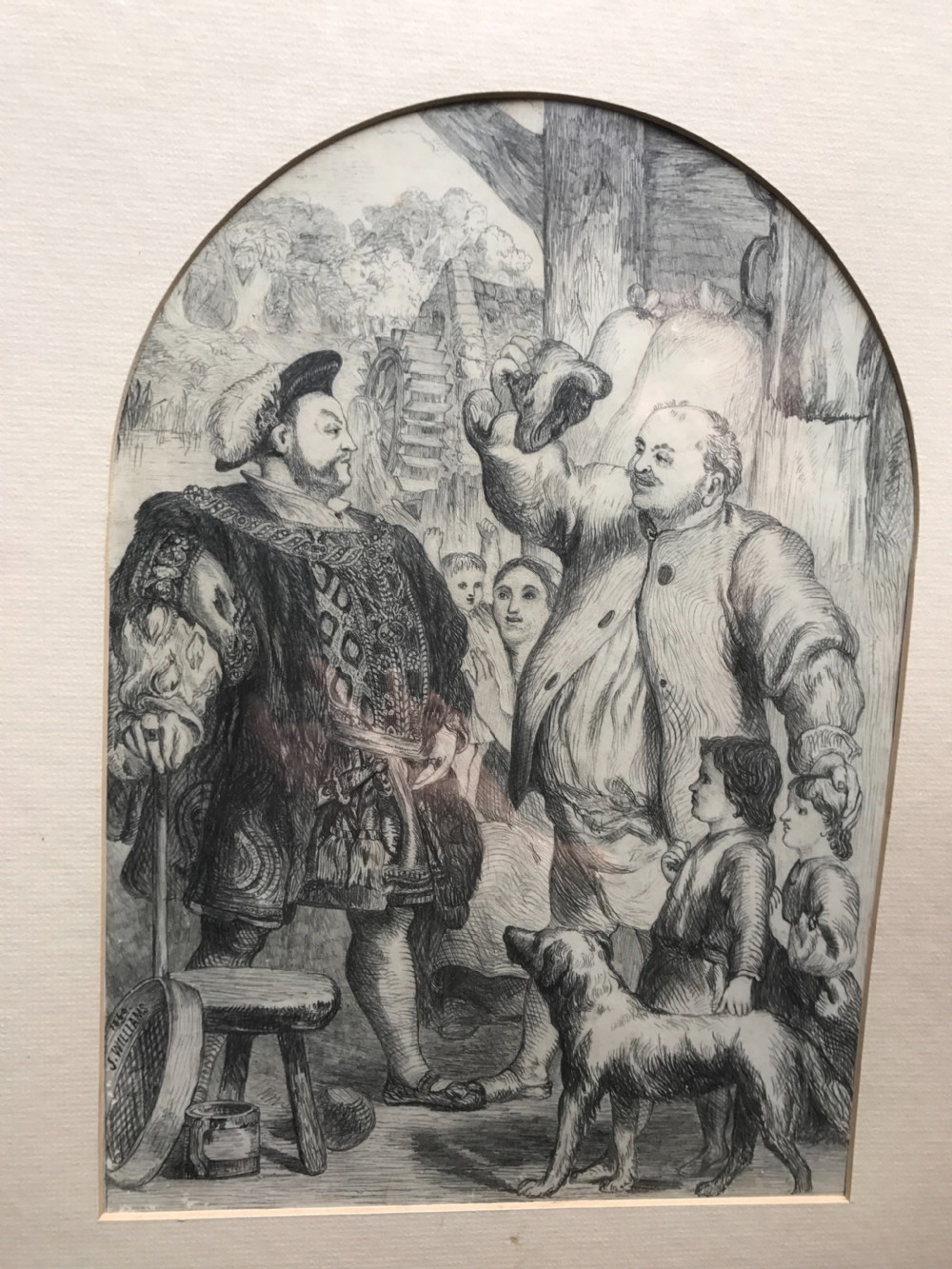 Antique drawing Henry VIII View III