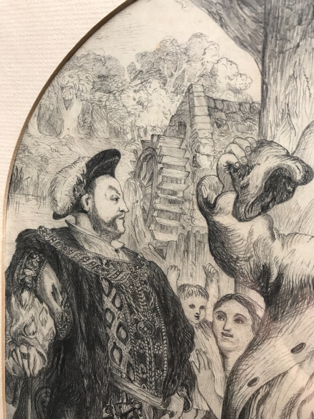 Antique drawing Henry VIII View IV