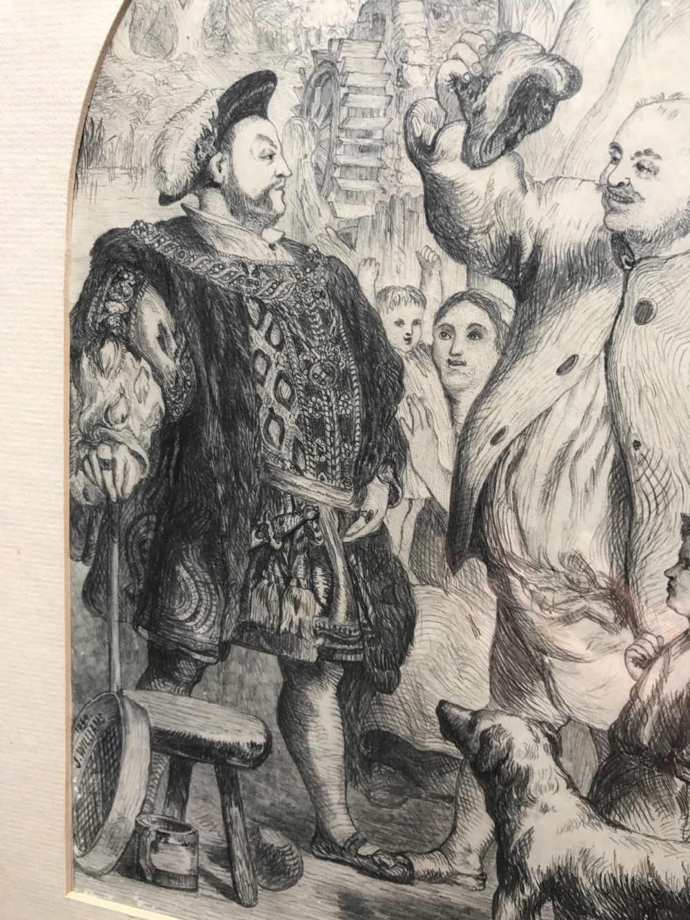 Antique drawing Henry VIII View VI