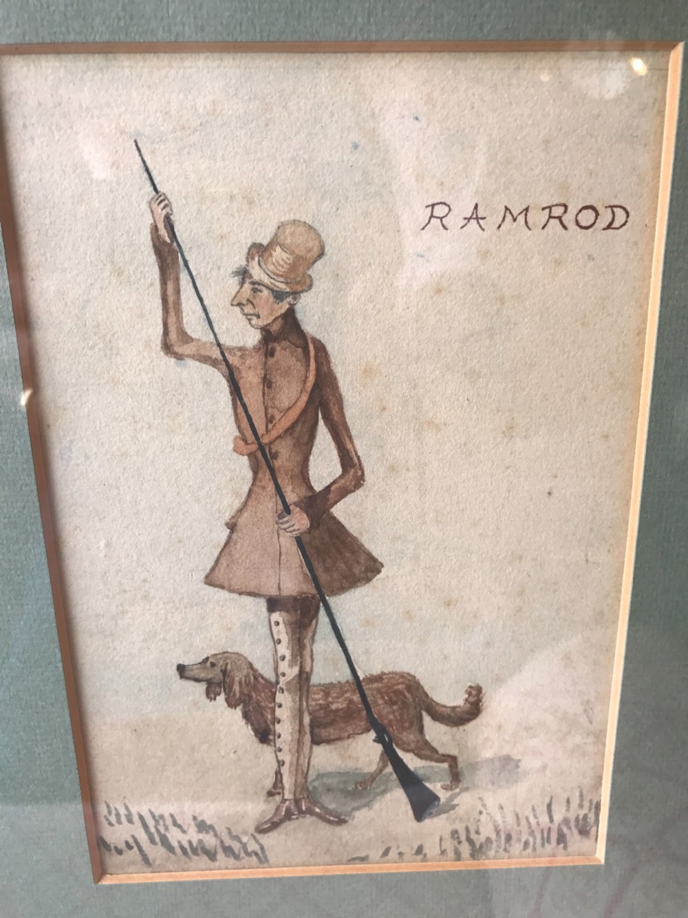 Antique naive watercolours  View IV