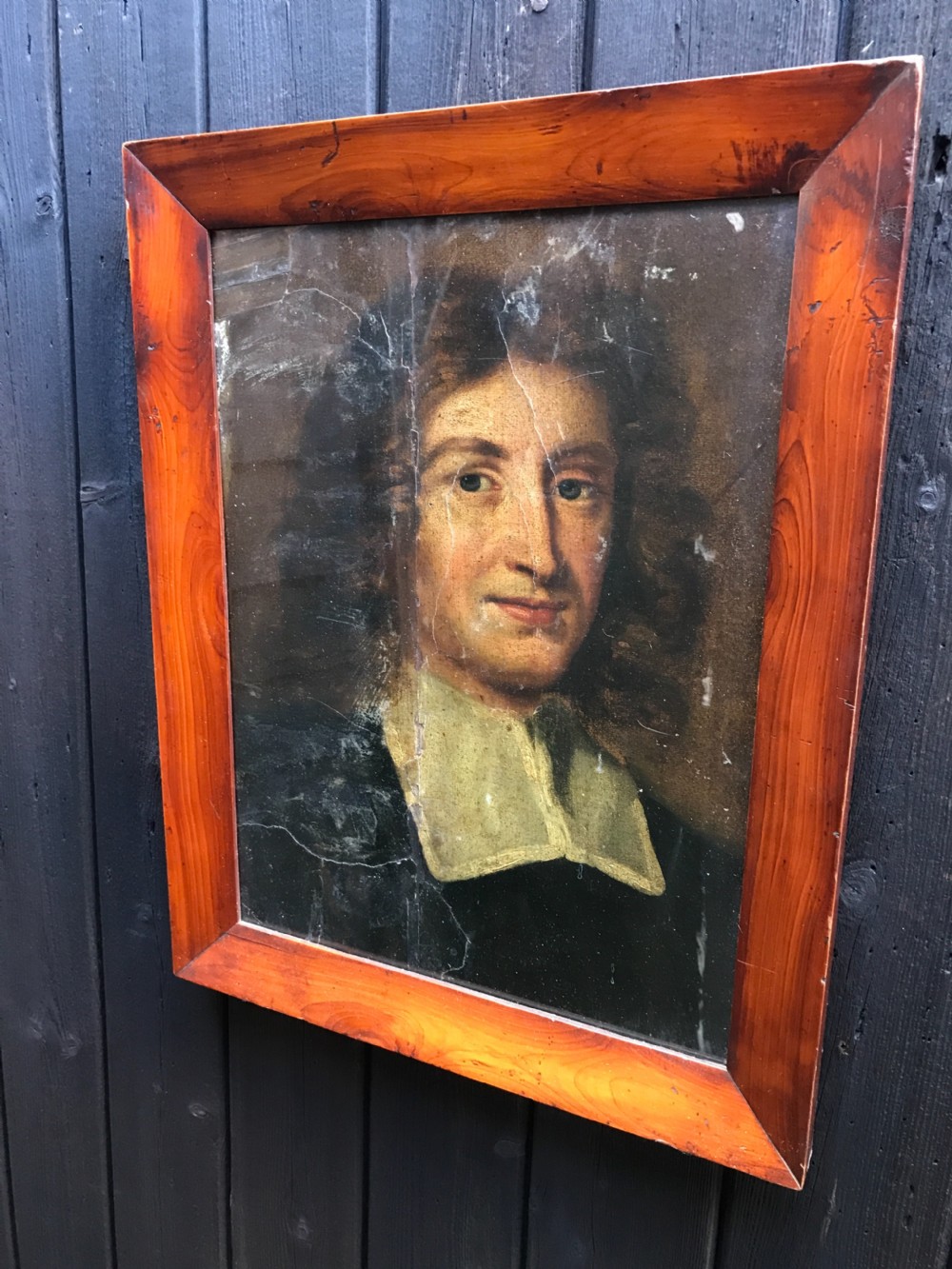 Antique oil portrait 