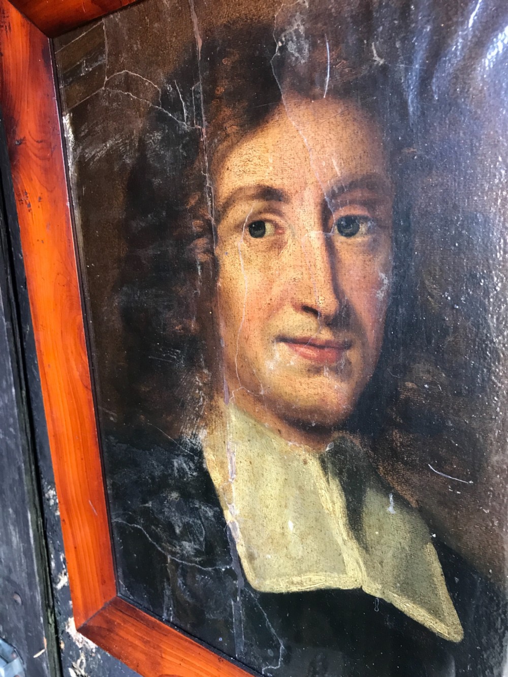 Antique oil portrait  View III