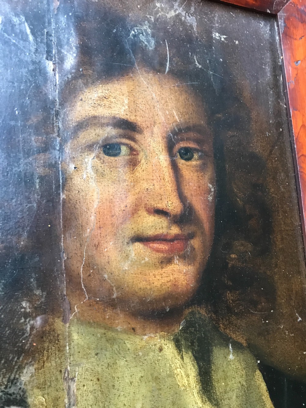 Antique oil portrait  View IV