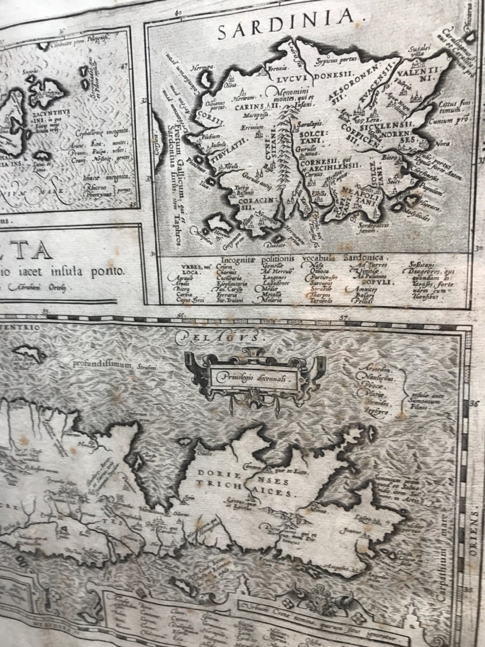 Original antique map of Crete etc View II