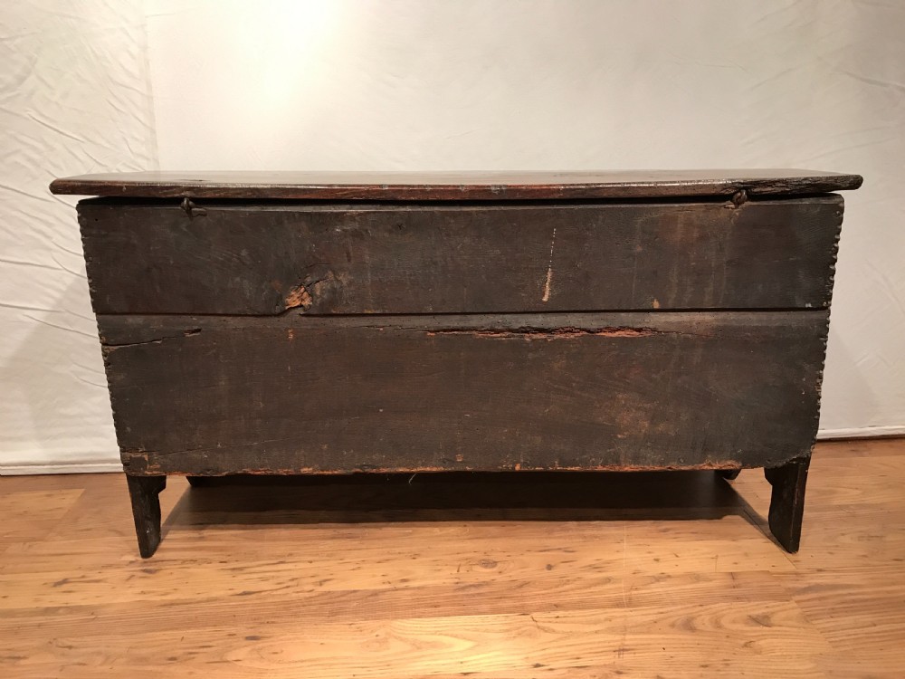 Antique oak coffer/chest View XI