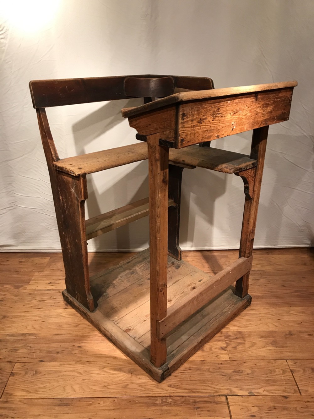Antique pine desk View IV
