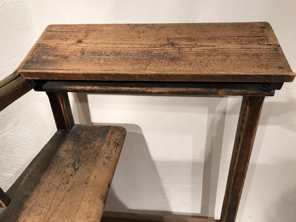 Antique pine desk View X