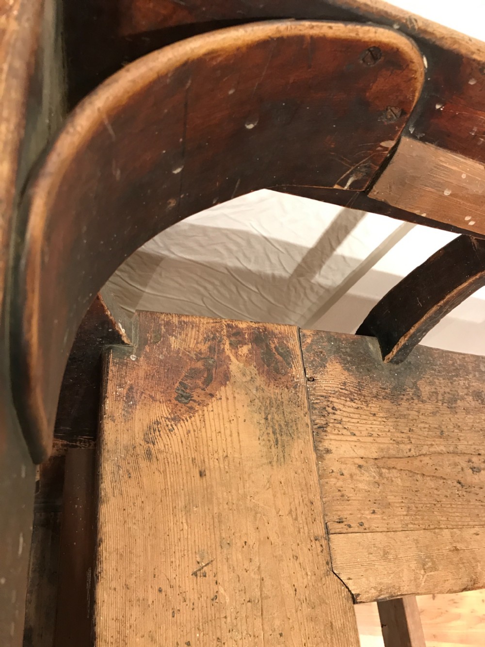 Antique pine desk View XII