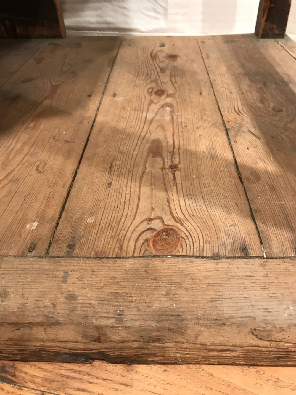 Antique pine desk View XIII