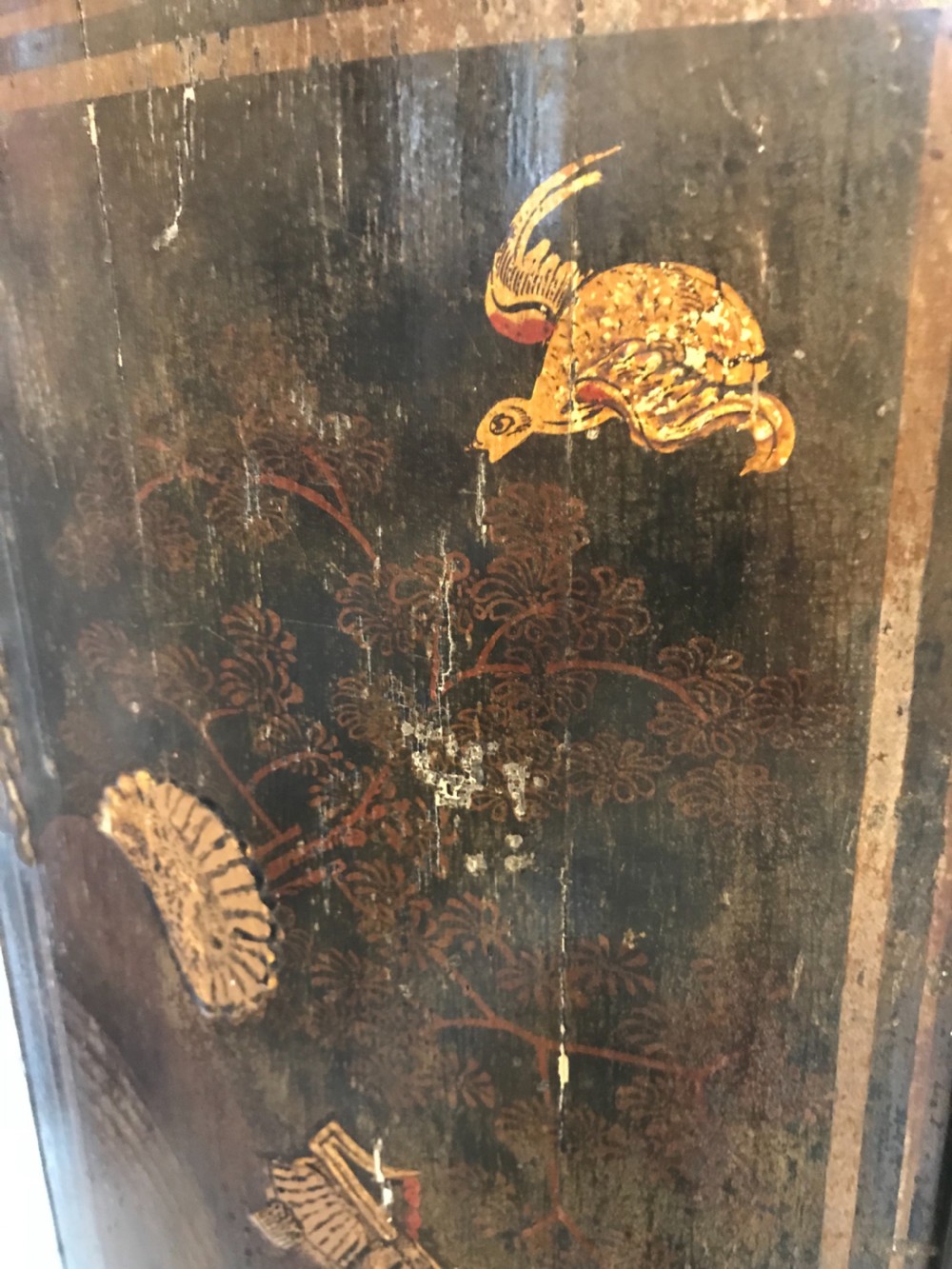 Antique chinoiserie corner cupboard  View VIII