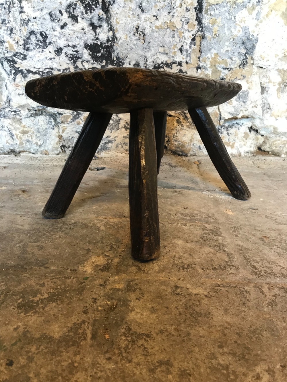 Primitive Oak stool  View II