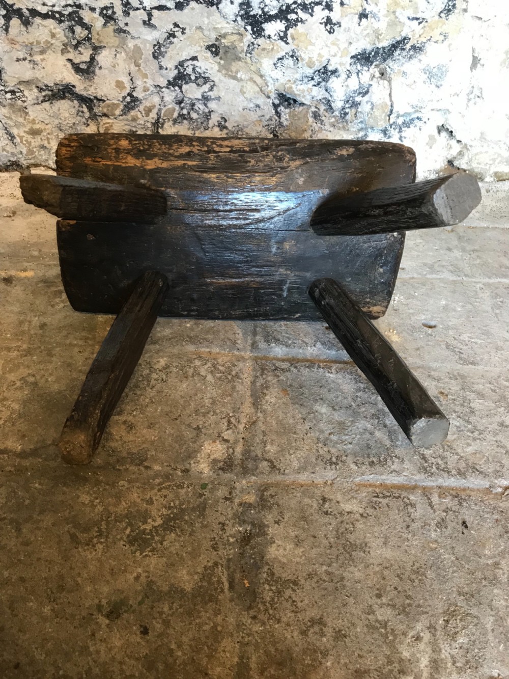 Primitive Oak stool  View XII
