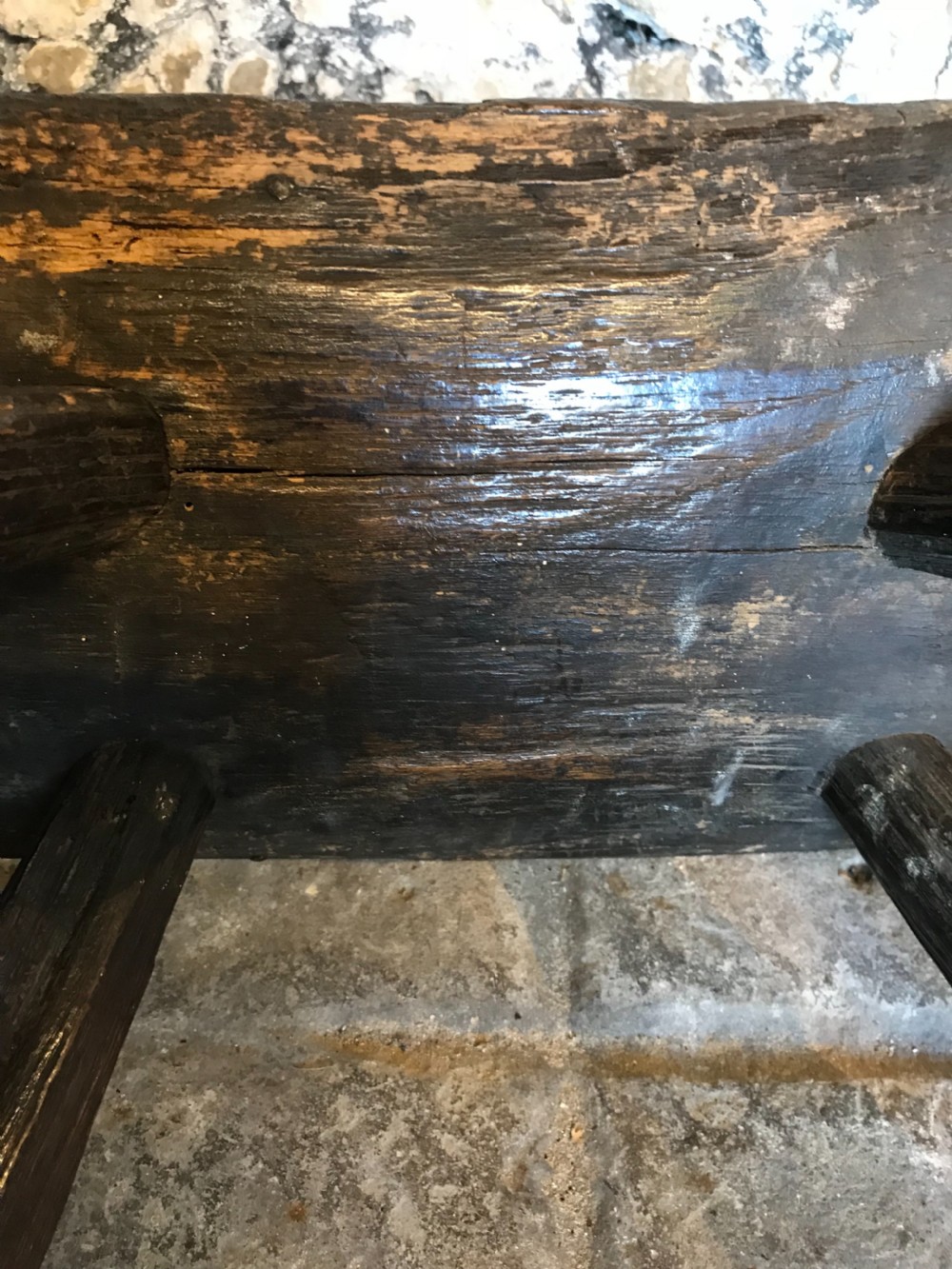 Primitive Oak stool  View XIII