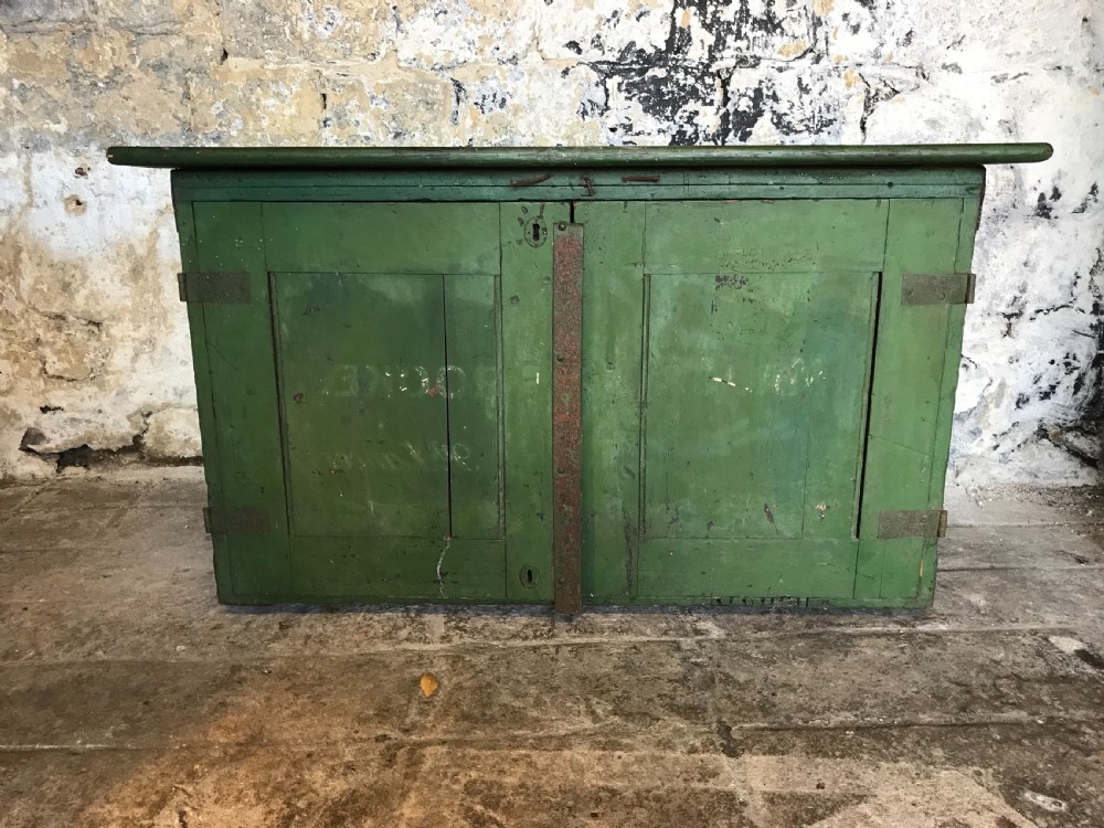Military Campaign Painted Chest/ Cupboard 