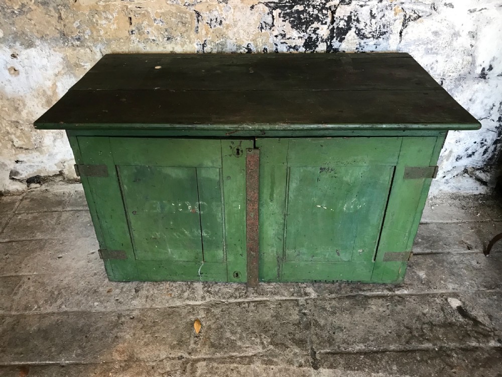Military Campaign Painted Chest/ Cupboard  View II