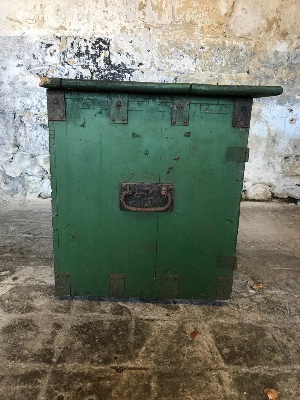 Military Campaign Painted Chest/ Cupboard  View X