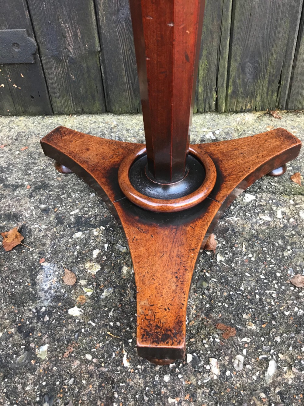 Antique mahogany side table View III
