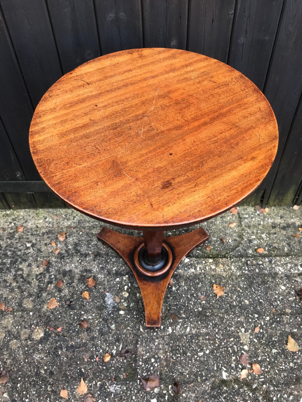 Antique mahogany side table View IV