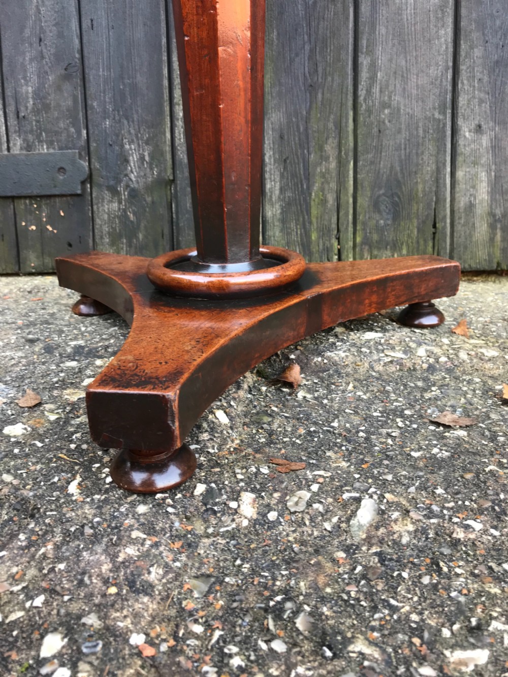 Antique mahogany side table View V