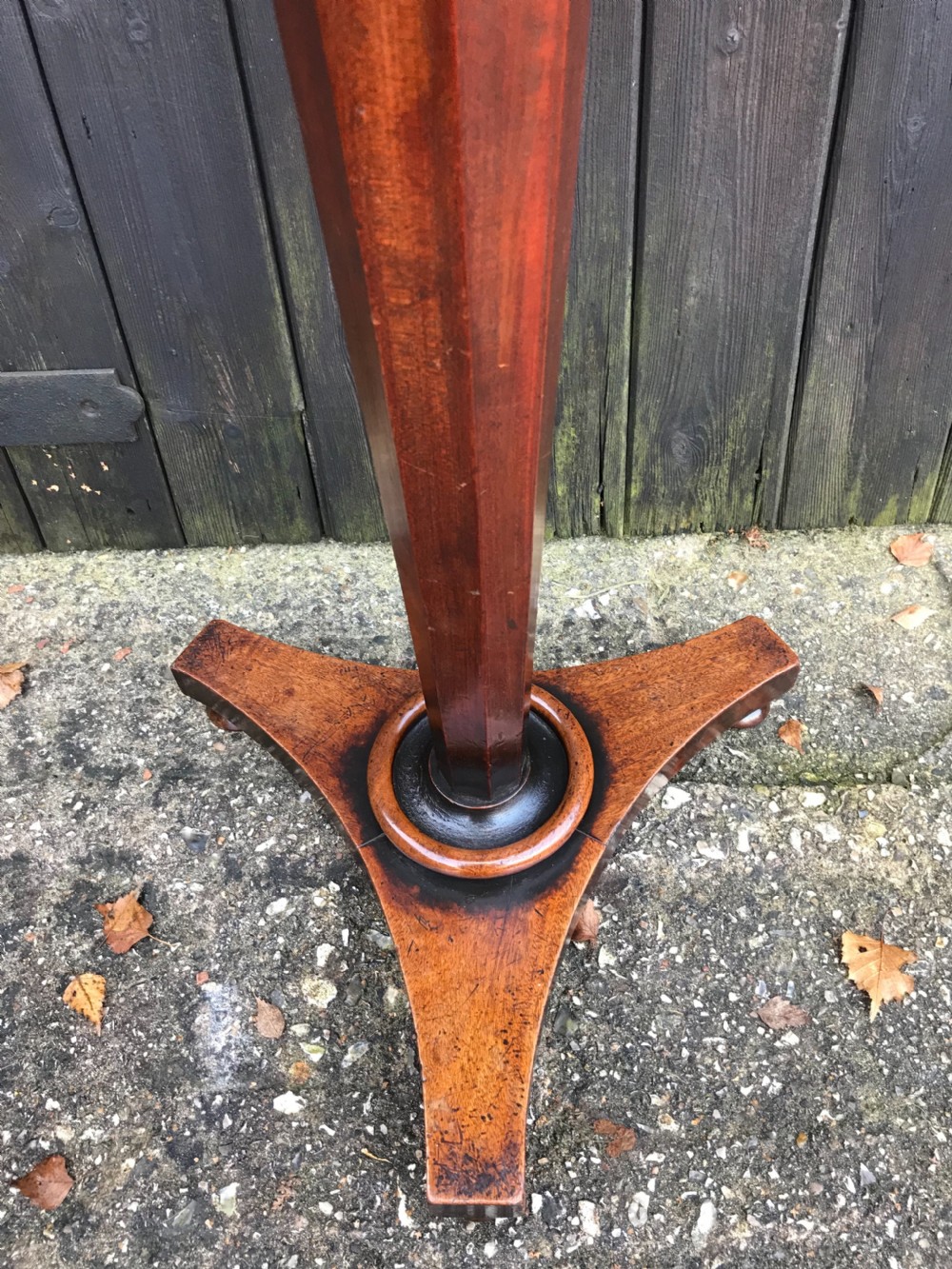 Antique mahogany side table View VII