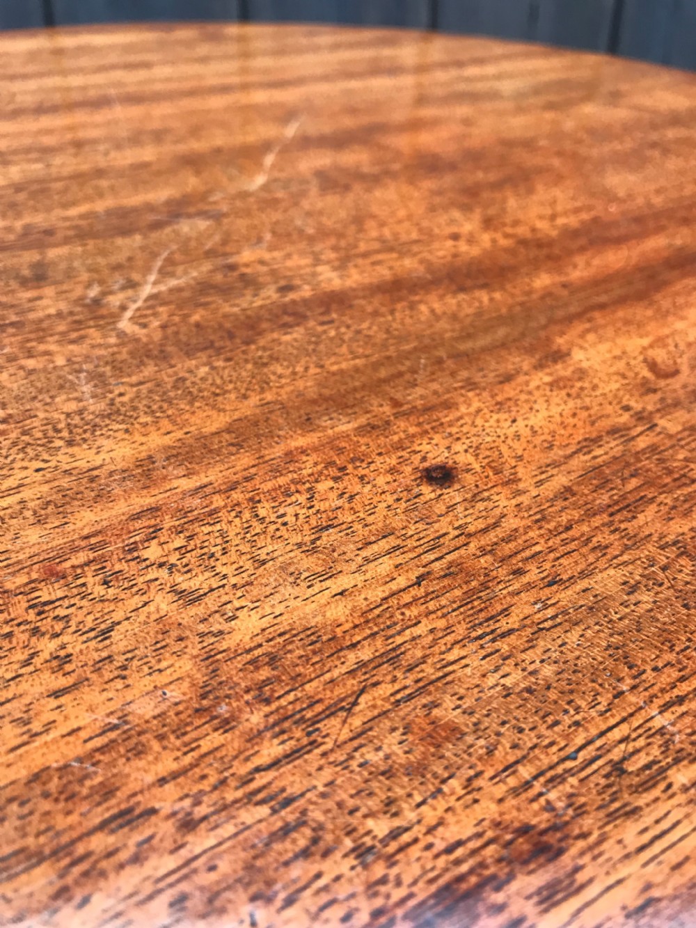 Antique mahogany side table View IX