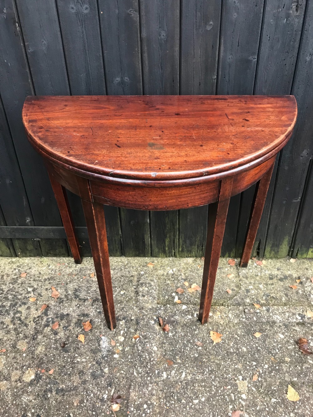 Georgian mahogany card/tea table View II
