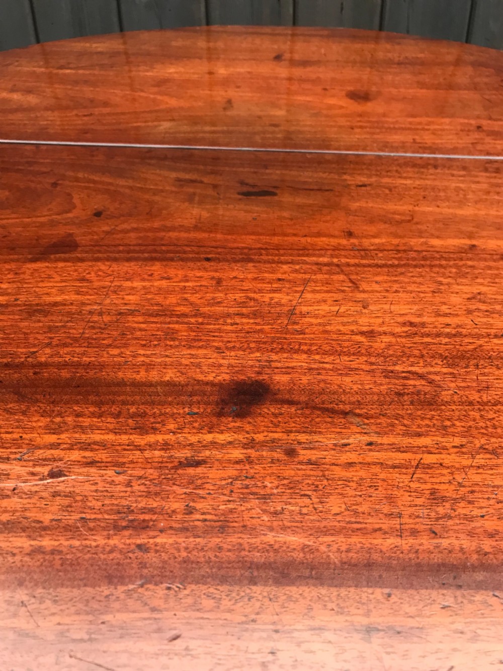 Georgian mahogany card/tea table View VII