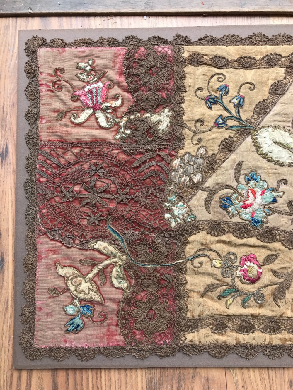 Antique Embroided Textile  View II