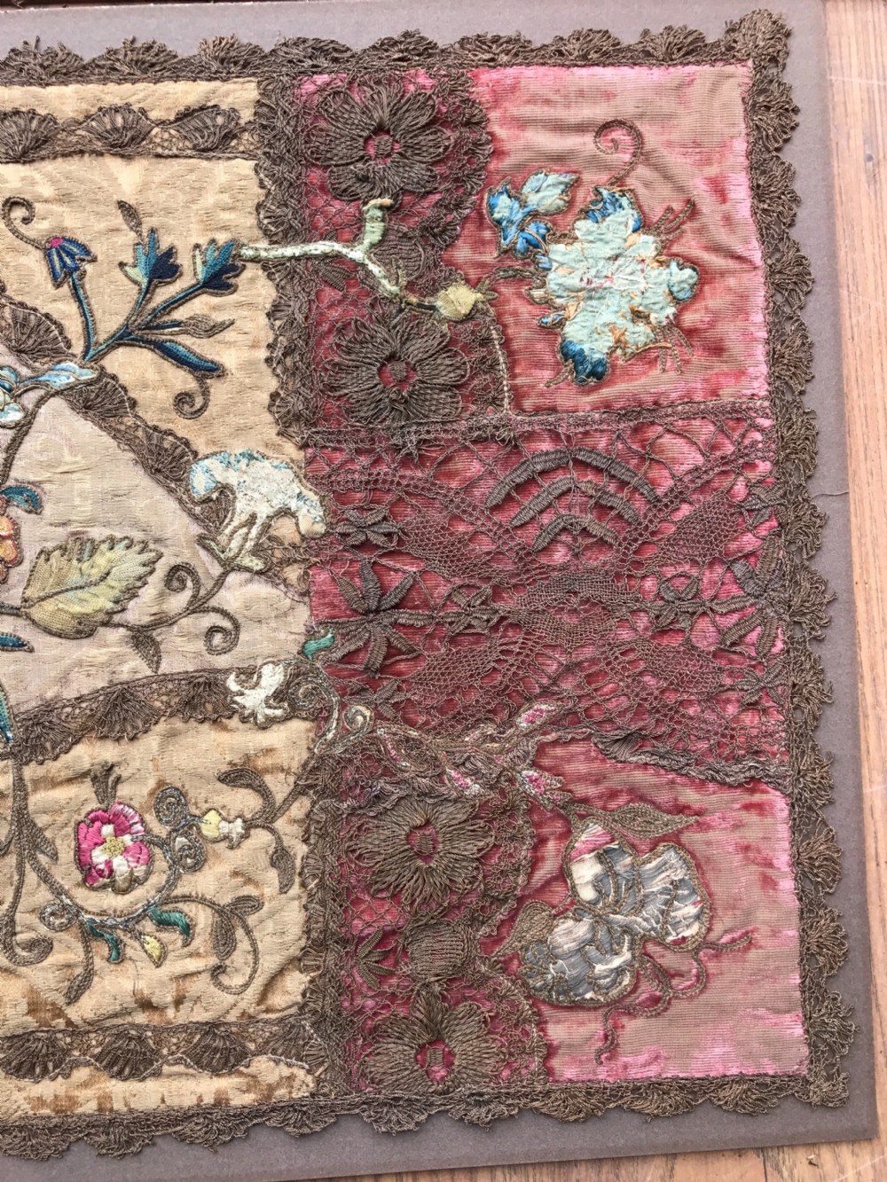 Antique Embroided Textile  View VI
