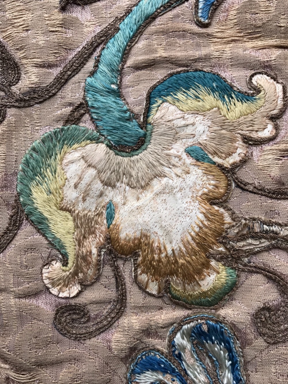 Antique Embroided Textile  View VII