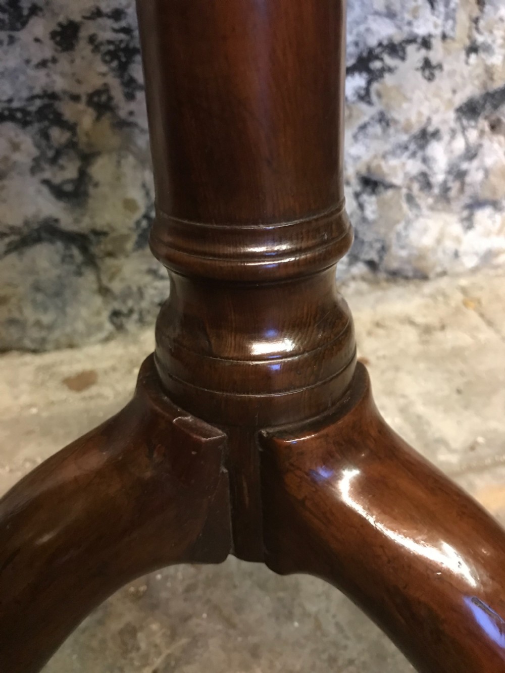 Antique Yew Wood Table  View III