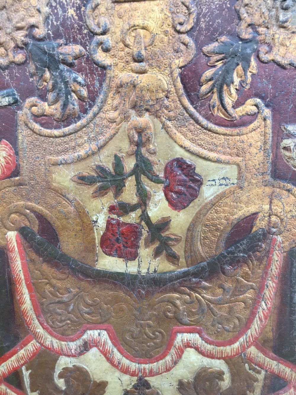 Antique leather Panel View II
