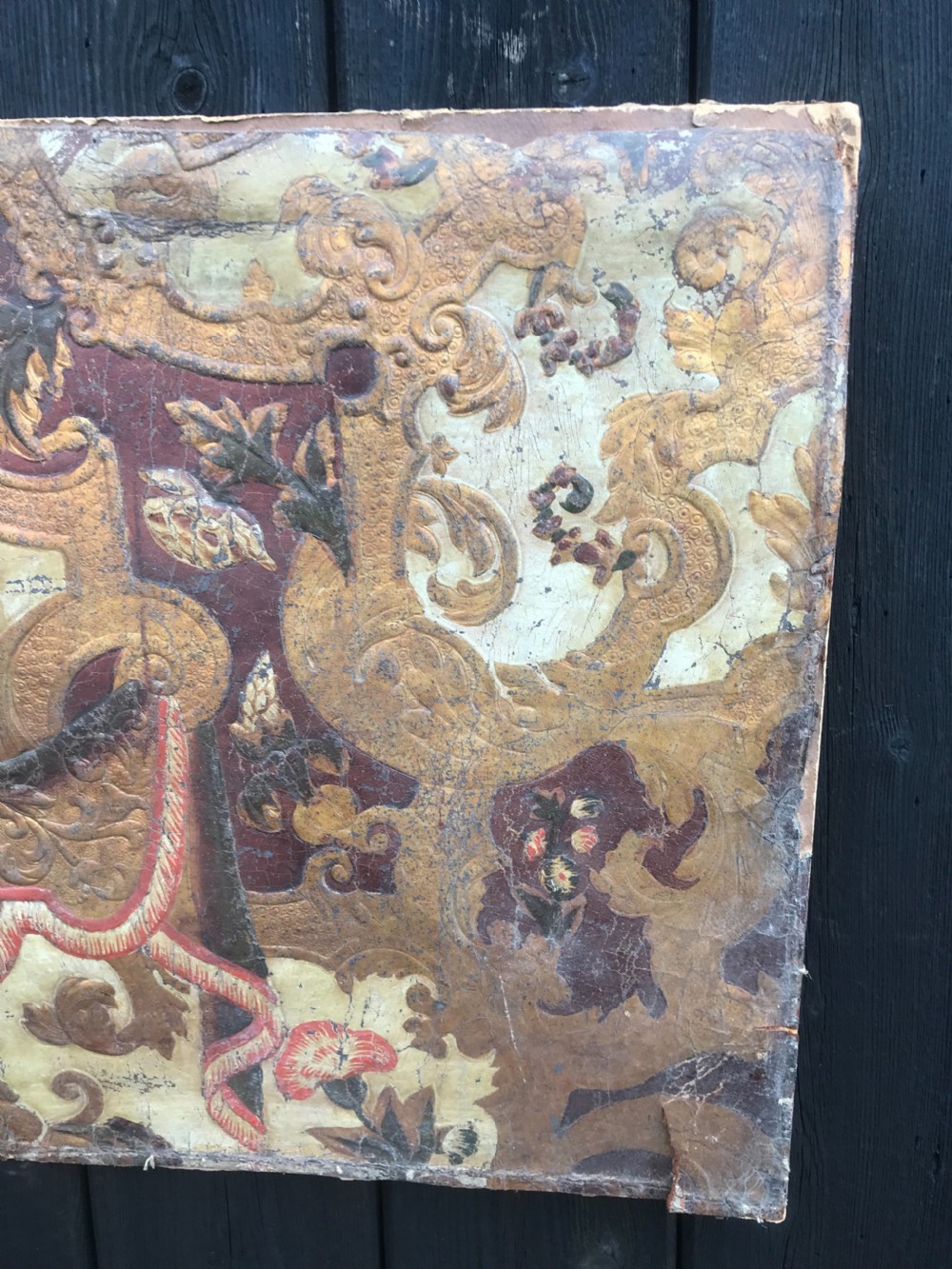 Antique leather Panel View III
