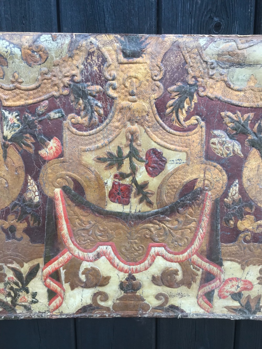 Antique leather Panel View IV