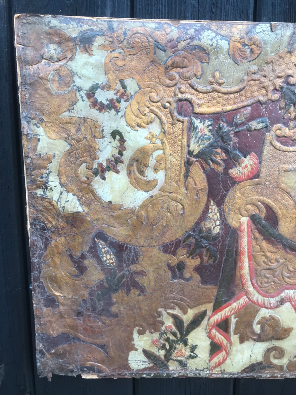Antique leather Panel View V