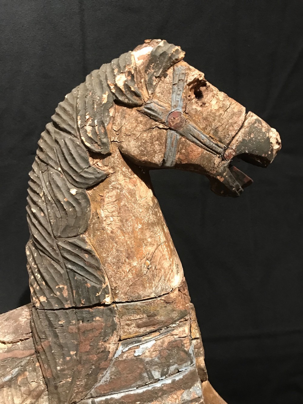 Antique Wooden Horse View IV
