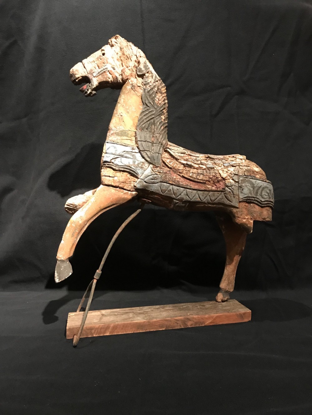 Antique Wooden Horse View V