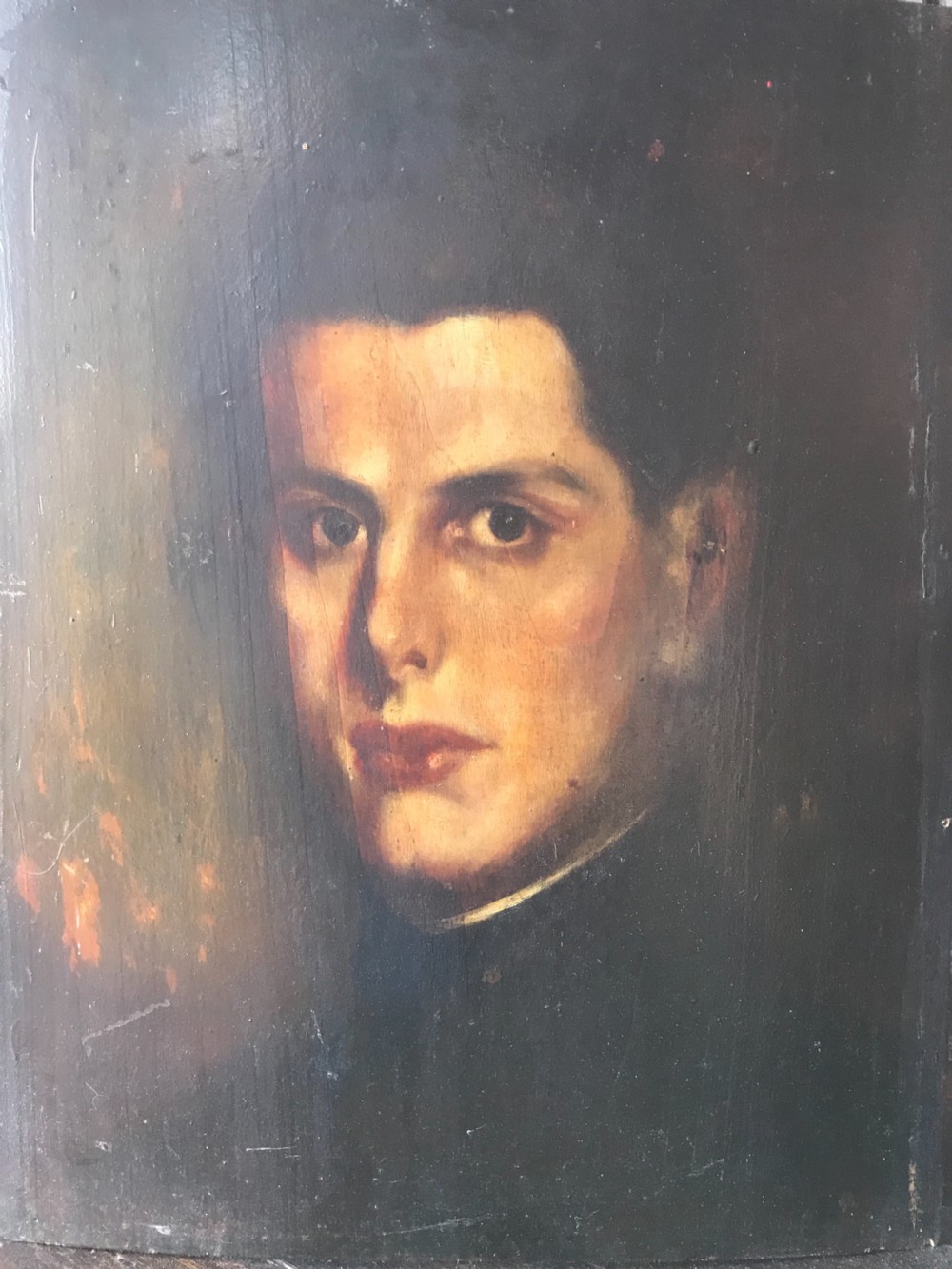 Antique portrait painting