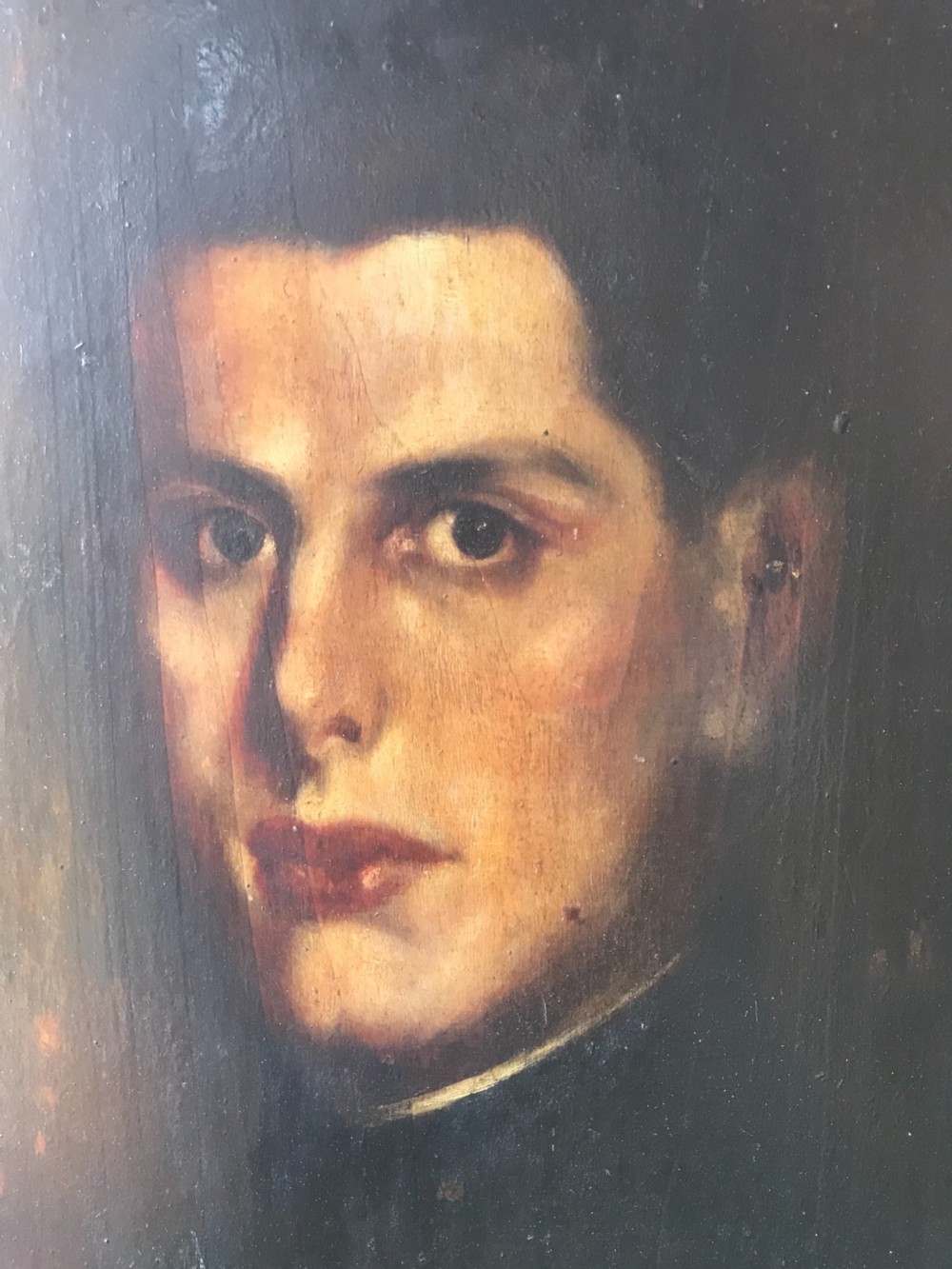 Antique portrait painting View II