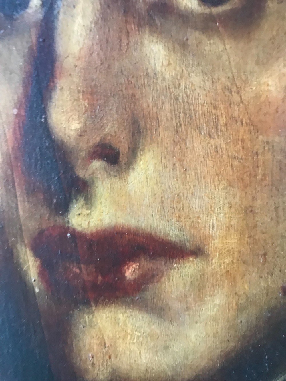 Antique portrait painting View IV