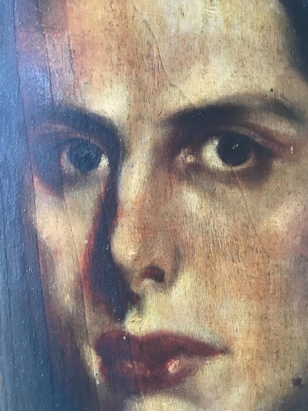 Antique portrait painting View VI