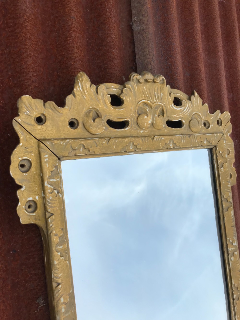 Antique Giltwood Mirror View VI