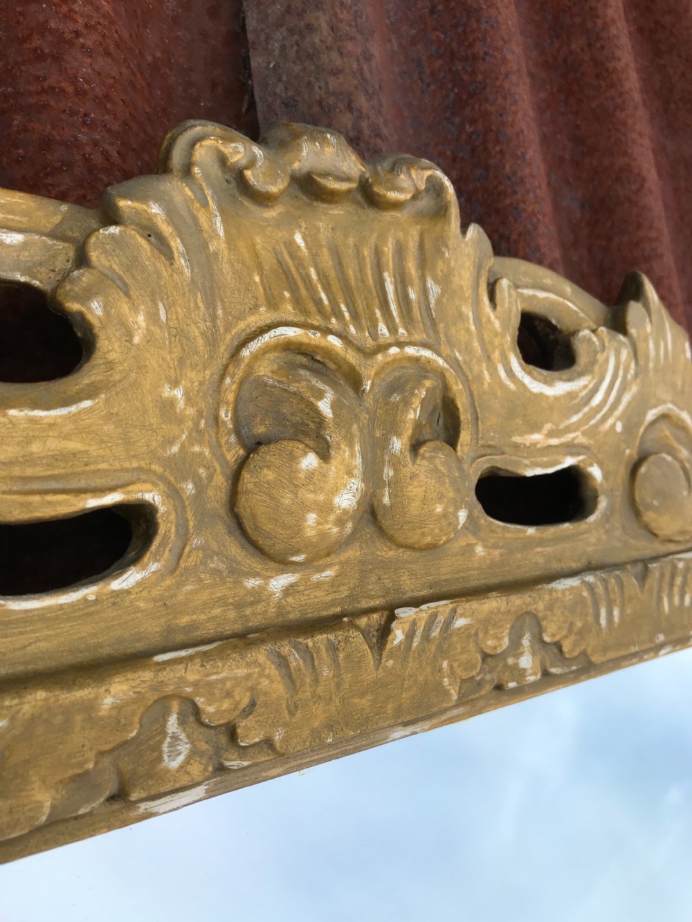 Antique Giltwood Mirror View VIII