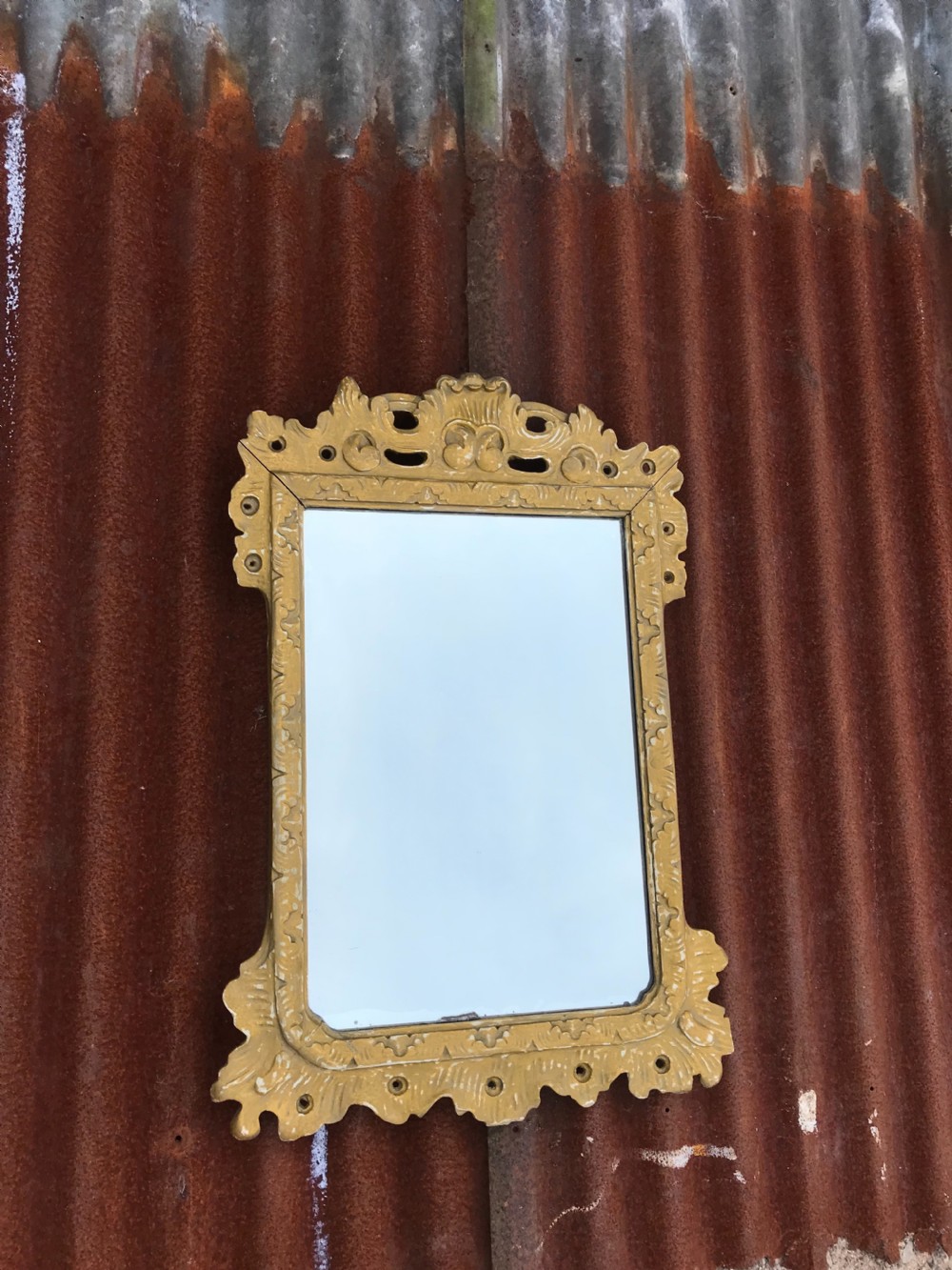 Antique Giltwood Mirror View IX