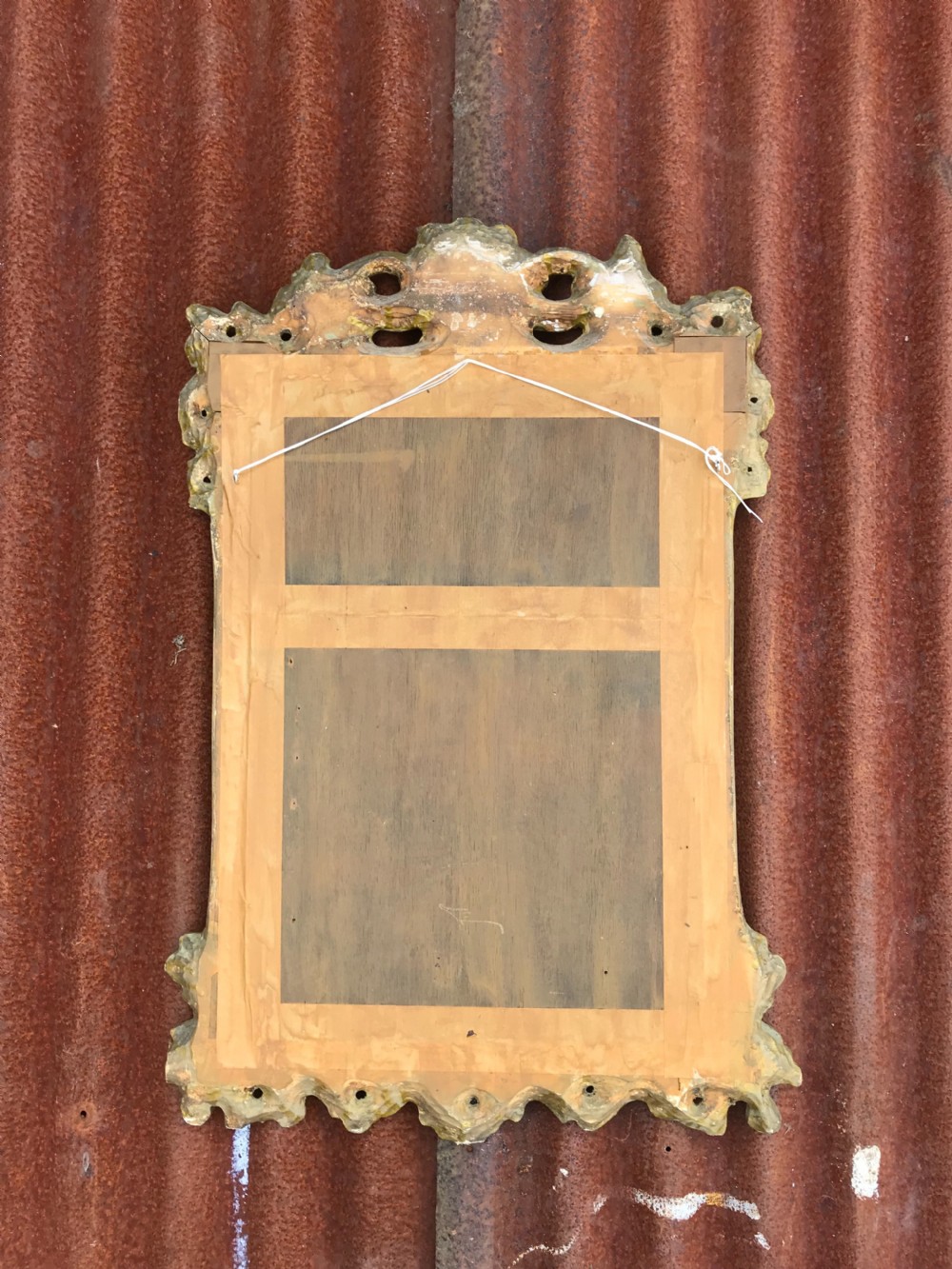 Antique Giltwood Mirror View XII