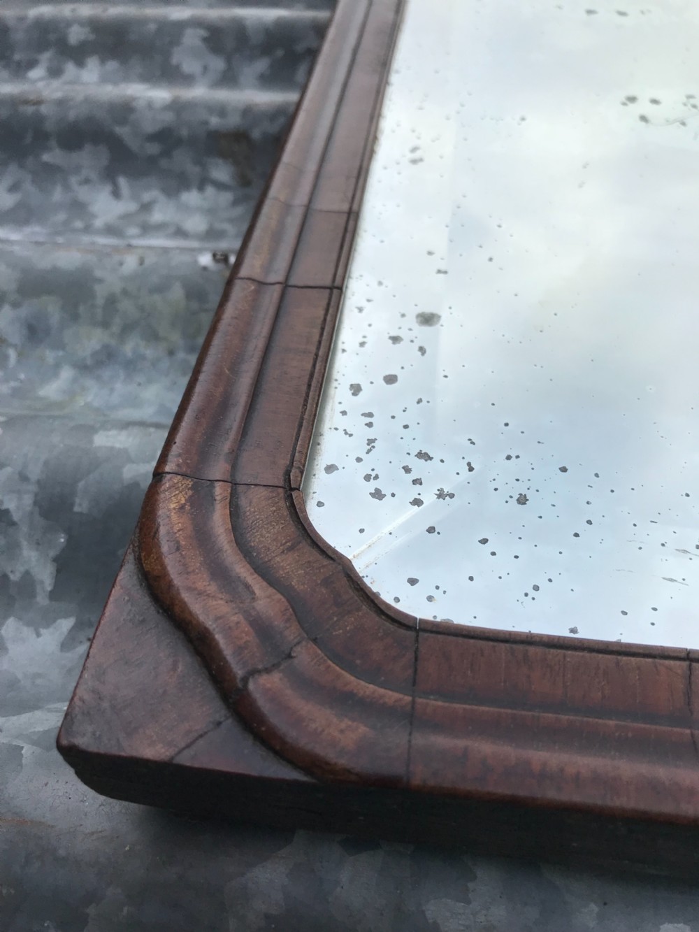 Georgian Walnut Mirror  View II