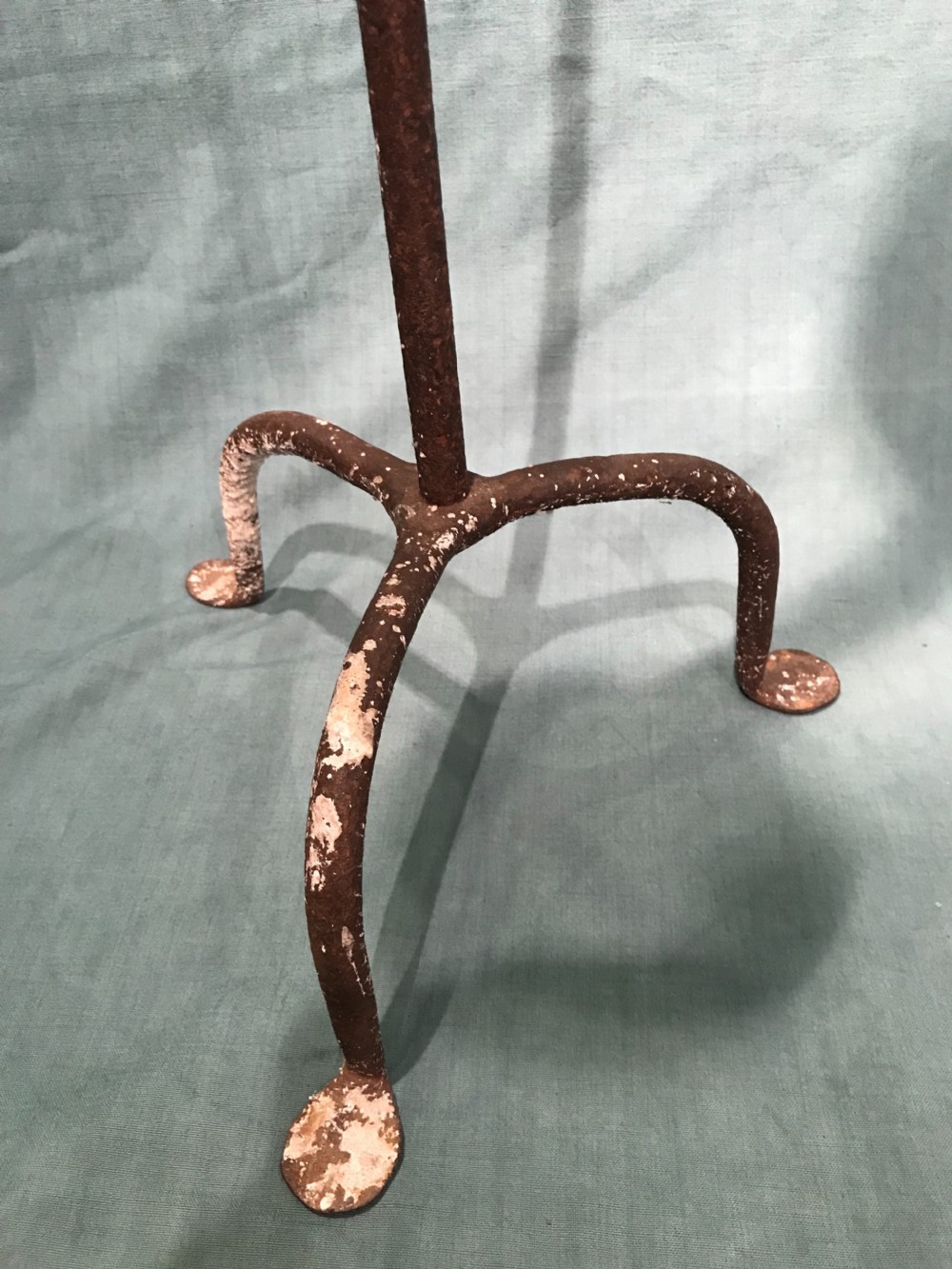 18th century iron candlestand  View III