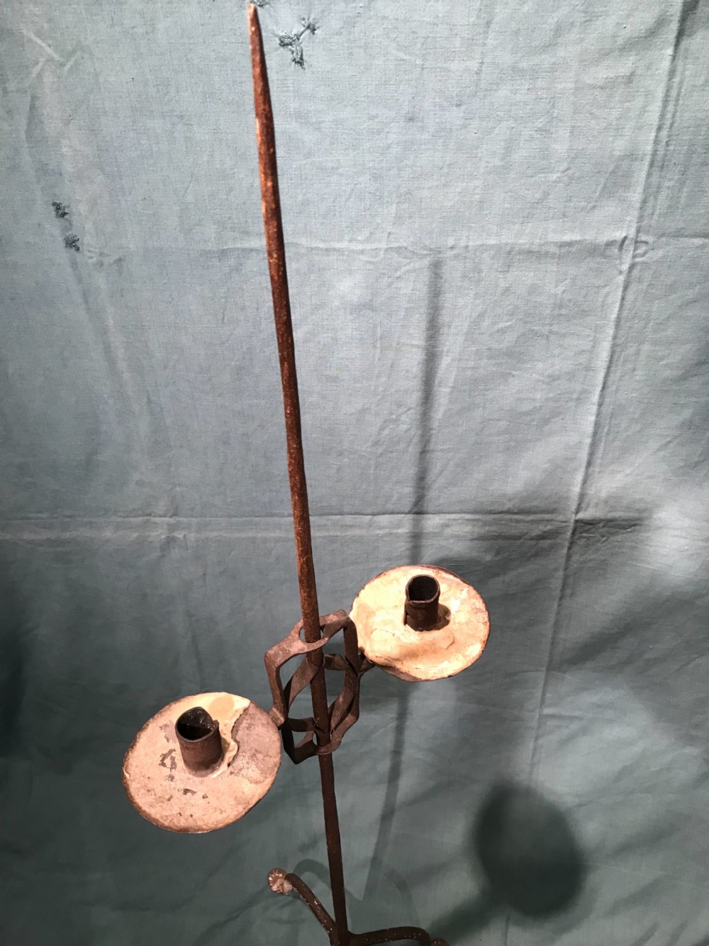 18th century iron candlestand  View IV